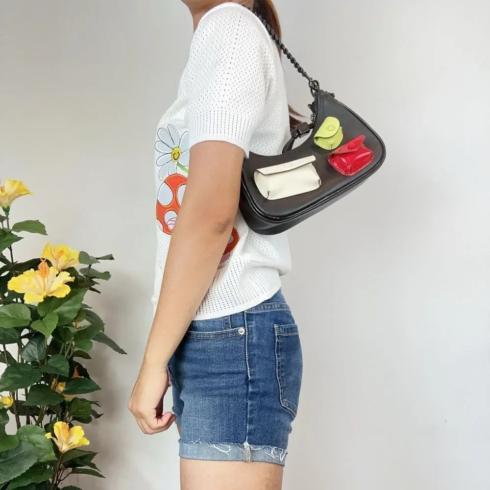 Pre-Owned Tory Burch Small Mercer Multi Pocket Shoulder Bag‎
